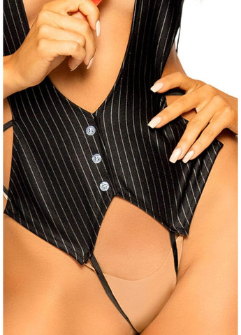 Ролевой костюм леди босс Leg Avenue Boss Babe, one size, боди с галстучком No Brand (303908515)