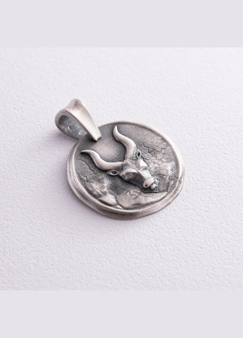 Серебряный кулон Знак зодиака Телец 133221 Oniks (298792557)