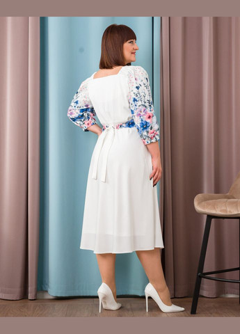 Молочное платье 14500 Alenka Plus