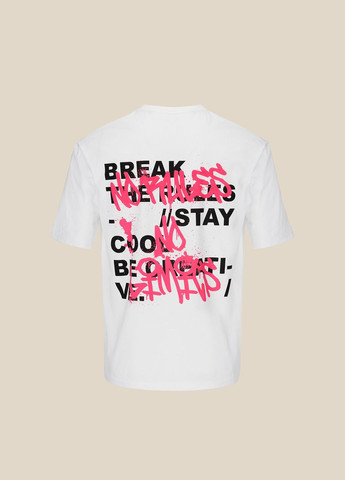 Белая футболка с принтом мужская p-mb02332 белый shop (2000991044296) LAWA