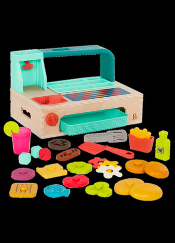 Игровой набор Мини-повар – Собери бургер, B. toys Mini Chef Build-a-Burger Playset Battat (338425584)