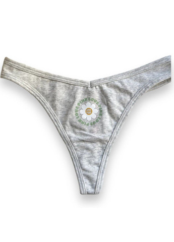 Трусики-стринги жіночі PINK сірі L Victoria's Secret (316659325)