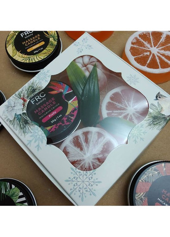 Новорічний подарунковий набір зі свічкою та милом у коробціНоворічний подарунок для жінки. FRC Beauty (371771096)