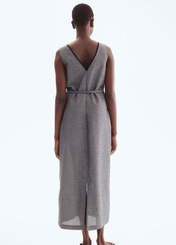 Темно-сіра ділова сукня H&M однотонна