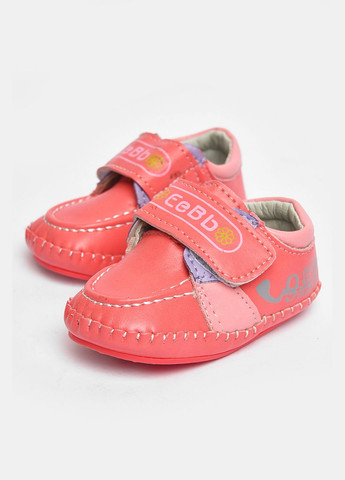 Розовые пинетки детские для девочки темно-розового цвета Let's Shop