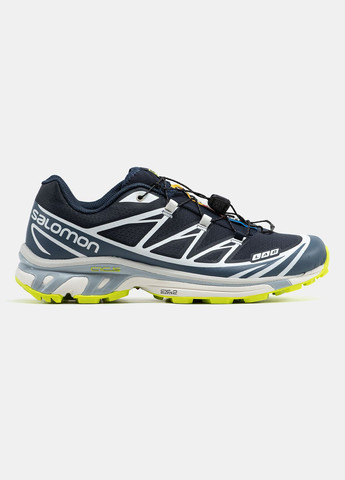 Синие демисезонные кроссовки мужские salomon xt-6 lab blue green | саломон хт-6 синие No Brand