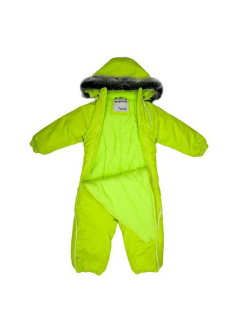 Белая детский зимний комбинезон orion, р.74, лаймовый () Huppa 36300030-00047-074