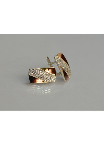 Сережки срібні з золотом Silver Style (367112872)