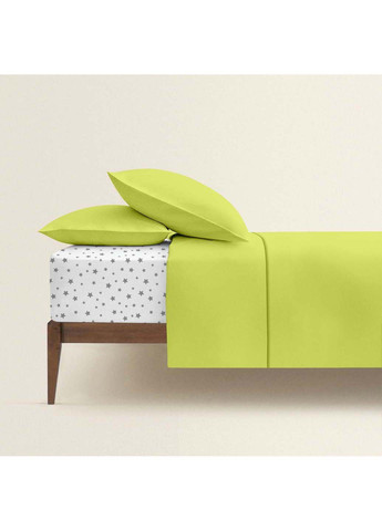 Євро постіль з простирадлом на гумці Lime CS3 200х220 см Cosas (307475295)