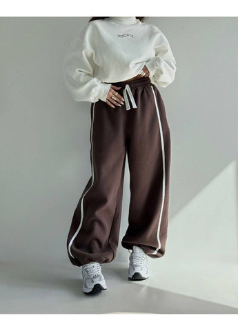 Комфортные теплые брюки прямого кроя No Brand (370547546)