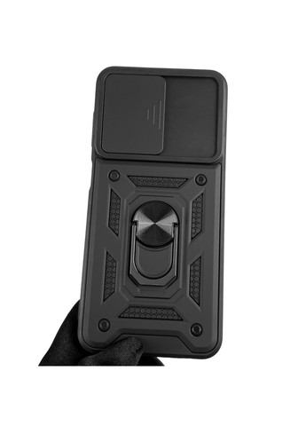 Чехол для Galaxy A13 4G (SM-A135F) бронированный с кольцом со шторкой на самсунг а13 чёрный rg1 Samsung (366018937)