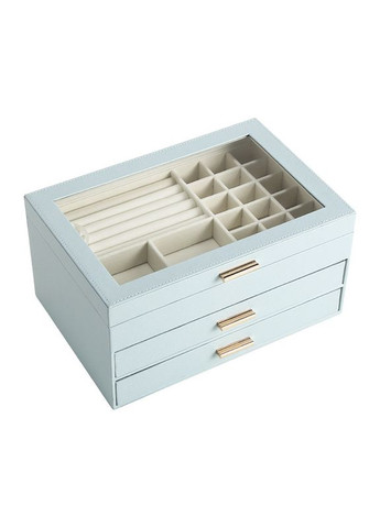 Скринька SP-01223 Blue для прикрас і ювелірних виробів трирівнева 10 шт. Casegrace (352012304)