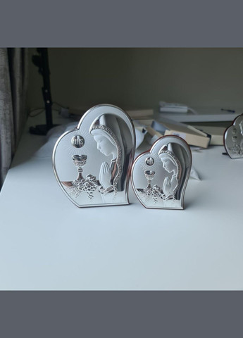 Срібна ікона Перше Причастя 8,5х10,7см для дівчинки Prince Silvero (266266014)