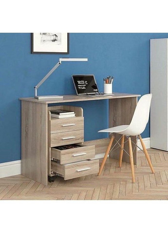 Органайзер на колесиках, офисный комод, тумба на 4 ящика I-036 Черный Матовый No Brand (371910197)