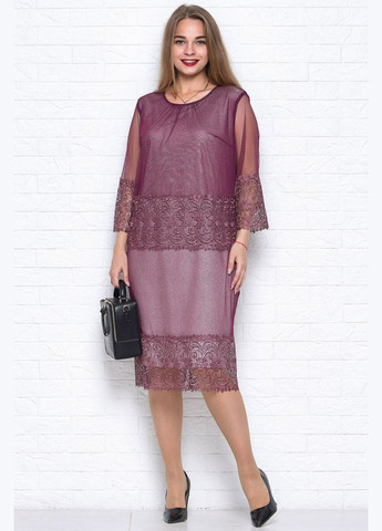 Сливовое платье 14223-7 Alenka Plus