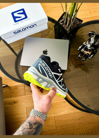 Синій Осінні кросівки чоловічі salomon xt-6 lab blue green | саломон хт-6 сині No Brand