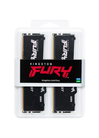 Модуль пам'яті для комп'ютера DDR5 32GB (2x16GB) 6000 MHz Beast RGB Fury (ex.HyperX) (KF560C36BBE2AK2-32) Kingston (322195450)