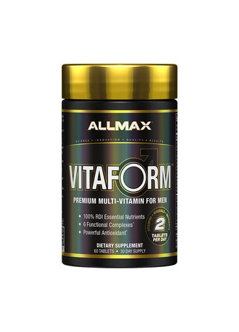 Вітаміни та мінерали VitaForm for Men, 60 таблеток ALLMAX Nutrition (293480567)