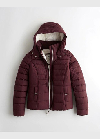 Бордовая демисезонная куртка демисезонная - женская куртка 10052 hc5427w Hollister