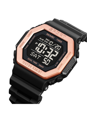 Годинник 1988RG Rose-Gold цифровий спортивний чоловічий з будильником і секундоміром водонепроникний 50м ProDobro (367264781)