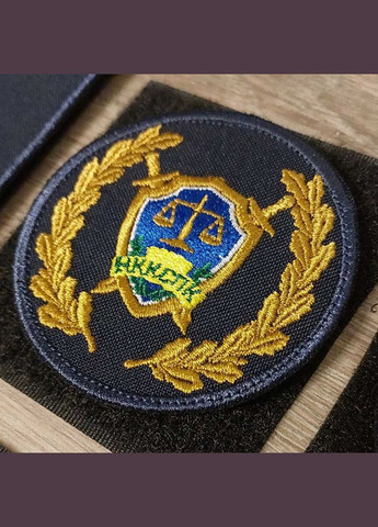 Шеврон Национальный Координационный центр Содействия противодействия коррупции (НККСПК) синий No Brand (336381971)