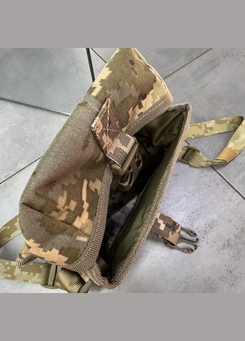 Итог утилитарный полужесткий, на плечо, на моле, для биноклей и ПНБ, Пиксель, CORDURA 1000D WinTac (338625091)