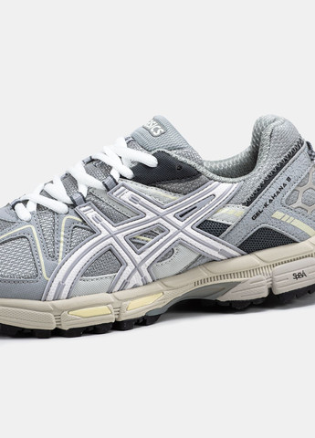 Сірі всесезон кросівки чоловічі і жіночі asics gel-kahana 8 grey | асікс гель-кахана 8 сірі No Brand