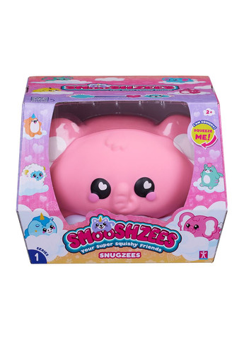 Іграшка-антистрес Snugzees Слон Баблз колекційна рожева (8232) Smooshzees 08232 (346070894)