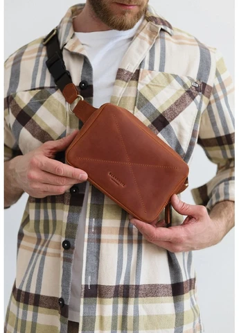 Кожаная сумка Dropbag Mini светло Crazy Horse BlankNote (398247468)