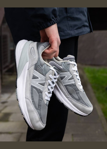 Серые всесезонные кроссовки Vakko New Balance 990v6 Grey White