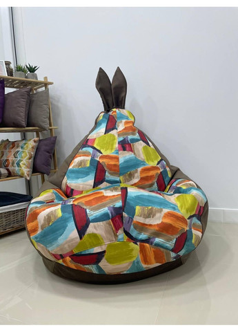 Кресло - мешок груша Зайка, M - 100х75 Akasya 275+Багира 11844 SkyPuff (361257253)