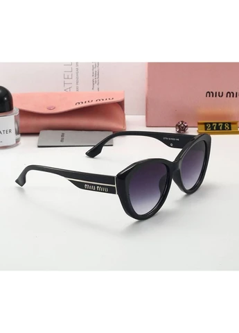 Жіночі сонцезахисні брендові окуляри 2778 black No Brand (383975246)