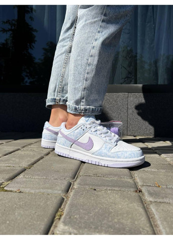 КРОССОВКИ ЖЕНСКИЕ NIKE DUNK LOW PURPLE V2 НАЙК СБ ДАНК No Brand белые демисезоны (367168550)