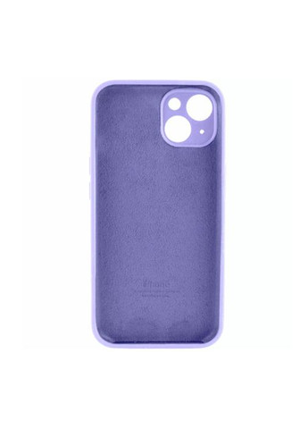 Чехол на айфон 13 Silicone case для 13 full camera с микрофиброй силиконовый Lilac / No Brand (369136893)