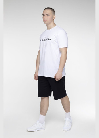 Біла футболка з принтом чоловіча dms-015 білий Demos