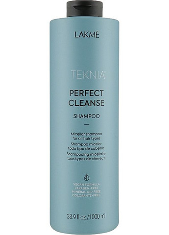 Мицеллярный шампунь для глубокой очистки волос Teknia Perfect Cleanse Shampoo 1000ml (768191-74139) Lakme (368643138)