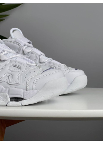 Белые демисезонные кроссовки мужские nike air more uptempo white | найк аир мор уптемпо белые No Brand