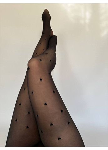 Колготи 120 ден що імітують капронки на 20 ден без флісу ззаду два шви серце No Brand (362268067)