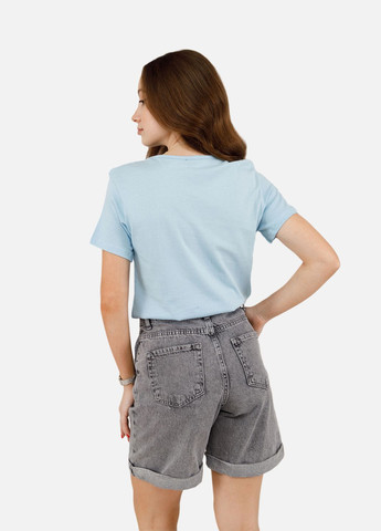 Жіноча футболка з коротким рукавом колір блакитний CB-00252406 OTTODIX - (319114609)