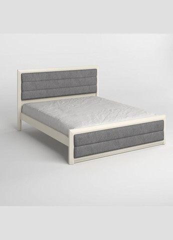 Двоспальне дерев'яне ліжко Барселона Б5 (S2005Y50R)/Аляска 93 (Сірий) 180х190 см (MBG-14254) Mebigrand (368280638)