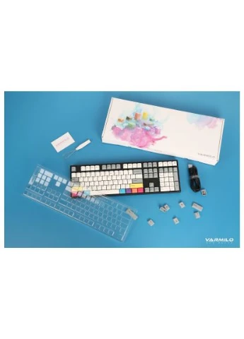 Клавіатура (A93A024F9A5A17A007) Varmilo APT108 CMYK Daisy L Wireless White Led UA (396100574)
