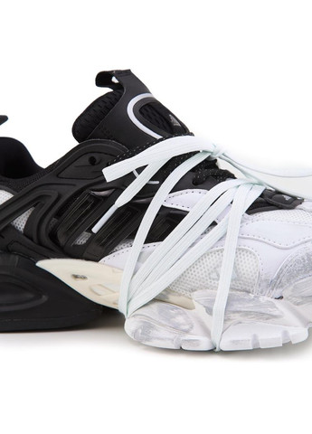 Чорні Осінні кросівки чоловічі adidas vento xlg deluxe black white адідас венто xlg делюкс No Brand