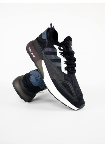 Черные демисезонные кроссовки мужские adidas zx 2k boost black white 2 адидас zx 2k изи буст No Brand