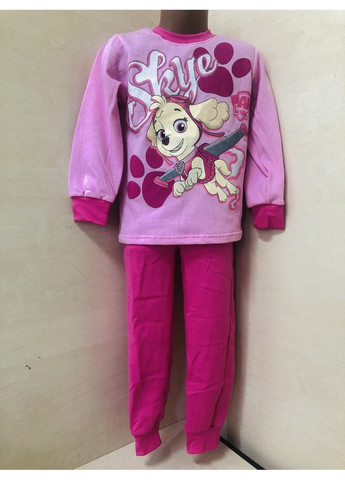 Рожева зимня тепла піжама для дівчинки щенячий патруль байка розмір 86 92 98 104 110 116 122 128 No Brand