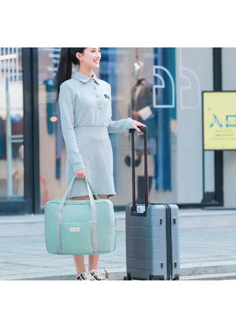 Сумка тревел кейс дорожная складная с тканевыми ручками для путешествий командировок 42х33х16 см (479536-Prob) Мятная Unbranded (322186308)