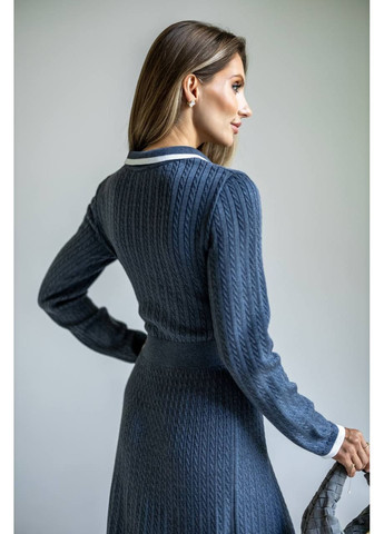 Серое повседневный платье женское а-силуэт KaraMix однотонное