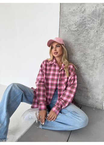 Пудровая рубашка в клетку Garna