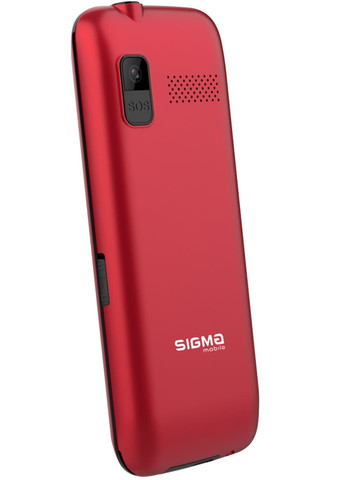 Бабафон, червоний, телефон для літніх людей з великими кнопками та екраном Sigma Comfort 50 Grace Type-C (355267313)