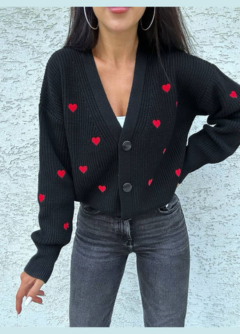 Черный демисезонный кардиган Vakko