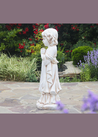 Садова фігура Дитина, що молиться, стоячи 72x24x23 см (ССП12091-1 Крем) Гранд Презент (284419148)